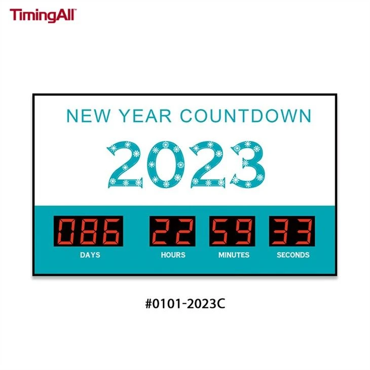 New Year Digital Countdown Timer quotation 