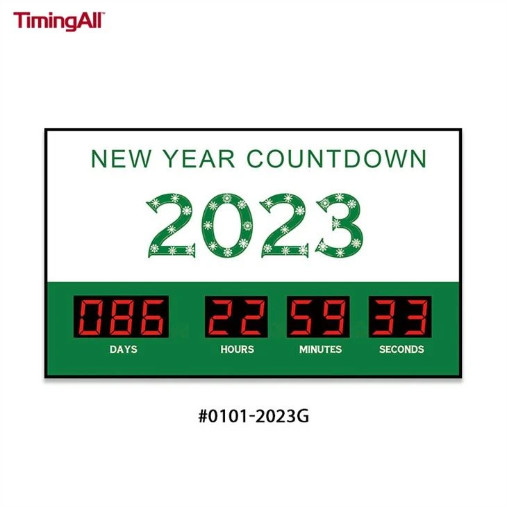 New Year Digital Countdown Timer in stock