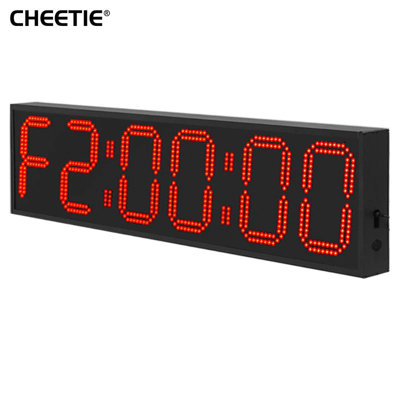 مؤقت LED أحمر عالي الوضوح مكون من 6 أرقام لتدريب لعبة كرة السلة والكرة الطائرة