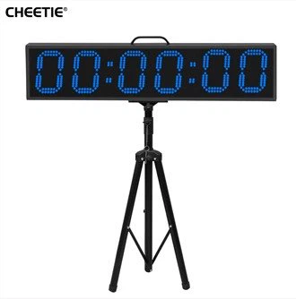 ساعة حائط رقمية LED كبيرة مع وظائف العد التنازلي لساعة التوقف